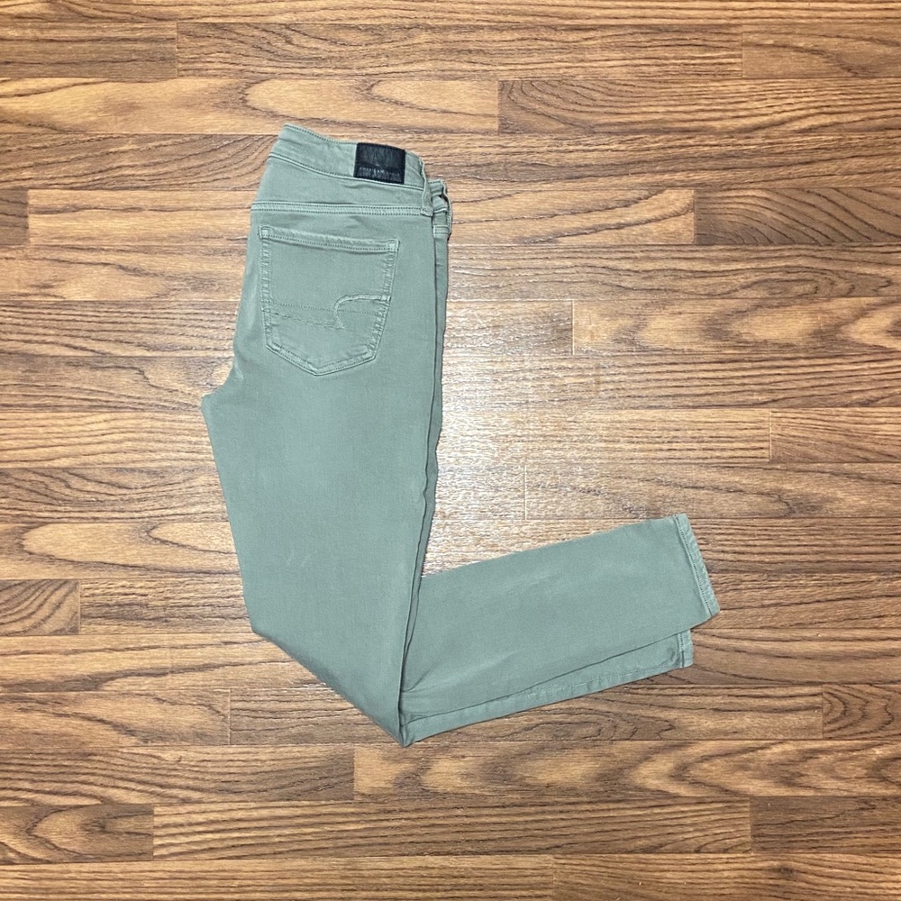 AE Ne(x)t Level Jegging - Distressed Olive